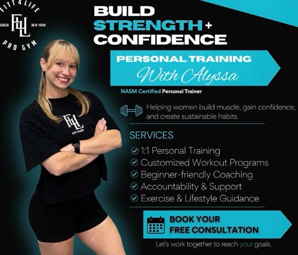 Personal training with Alyssa to build strength and confidence.