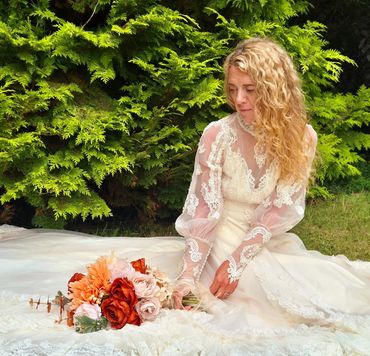 Handmade faux wedding bouquet