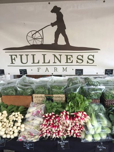 fresh local seasonal vegetables