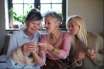 Knitters and crocheters getting together to share ideas,tips and tricks. 