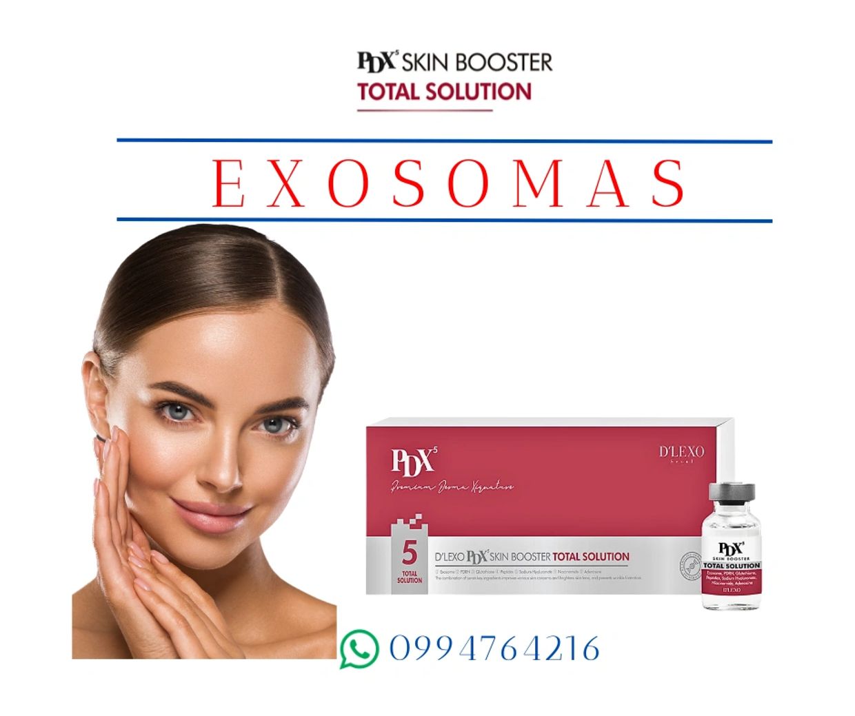 Exosomas PDX Bioestimulador Colageno Esperma de Salmon Skin Booster