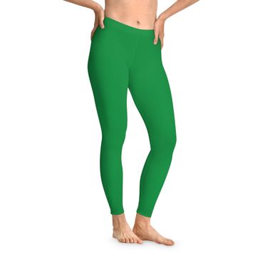 Green yoga leggings
