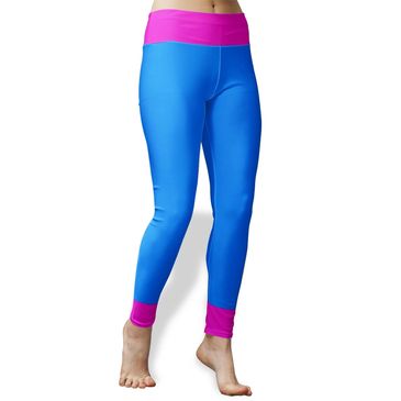 A wide variety of  colorful yoga leggings such as this blue and pink ladies leggings.