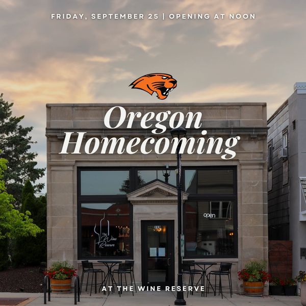 Oregon Homecoming event at The Wine Reserve on September 25.