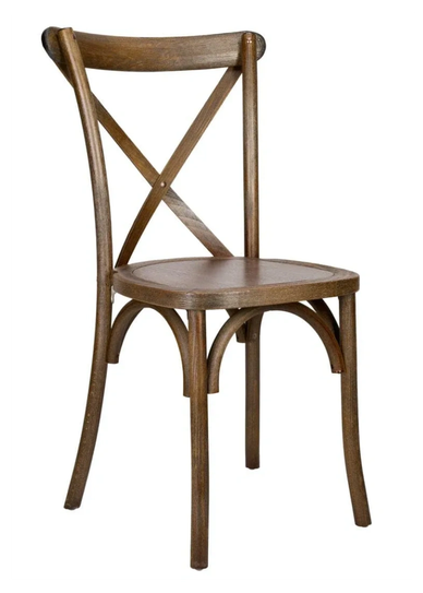 Fruitwood Cross Back Chair