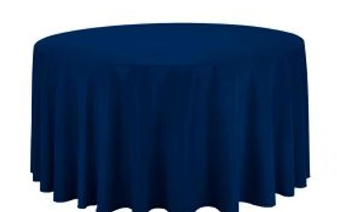 120 navy blue round
