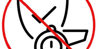 No smoking symbol with a red circle and a diagonal line.