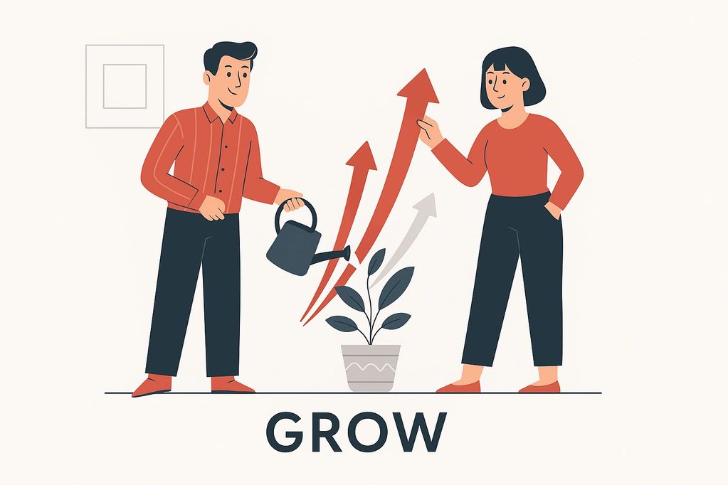 Grow. We've made great strides. Now we can zoom out on the operation and find other thing to improve