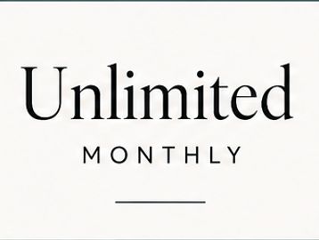 Text reading 'Unlimited Monthly' on a plain background.