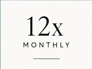 Twelve times monthly text.