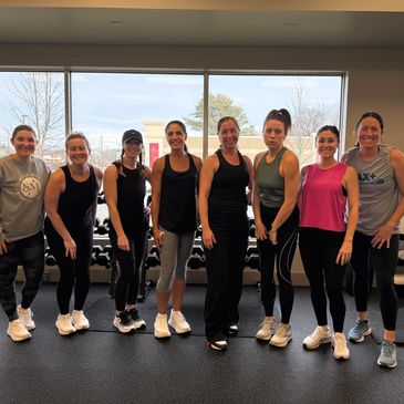 Group of women after a group strength training class at A Better Self in Vernon, CT.