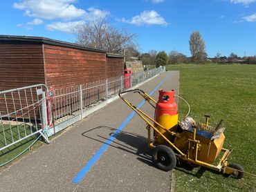 School pathway line marking at Ormiston Cliff Park Academy, Great Yarmouth – WR Road Markings