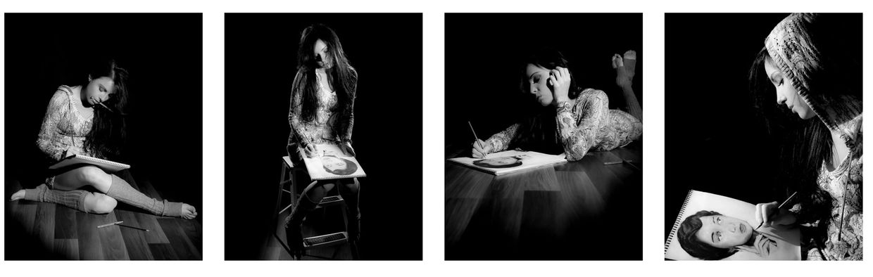Lysa Karell Artiste peintre Portraitiste Illustrateur Dessinateur Art Animalier Print Atropa Parcae