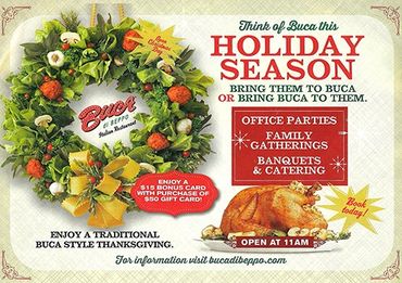 Food Photography - Roasted Turkey - Buca Di Beppo Thanksgiving Advertisement