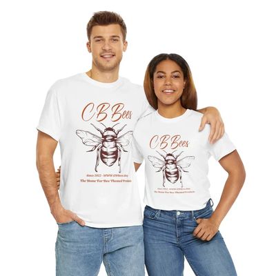 Bee Graphic Tee showing the CBBees logo