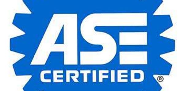 Blue ASE Certified logo symbolizing automotive expertise.