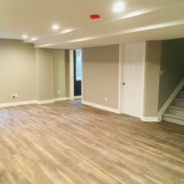 Basement finish living room 