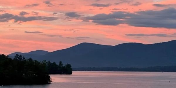 Photo looking Northeast along the shores of Lake George