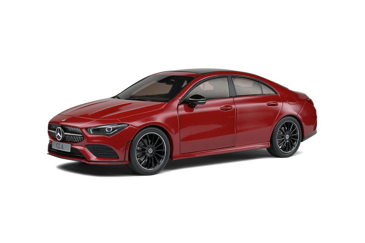 2019 MERCEDESBENZ CLA AMG LINE COUPE (C118) RED 1/18 BY SOLIDO MODELS