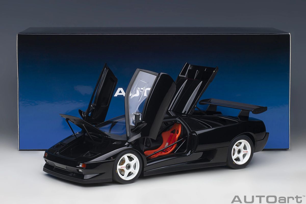 1996 DIABLO SVR DEEP BLACK 118 BY AUTOart MODELS 79146