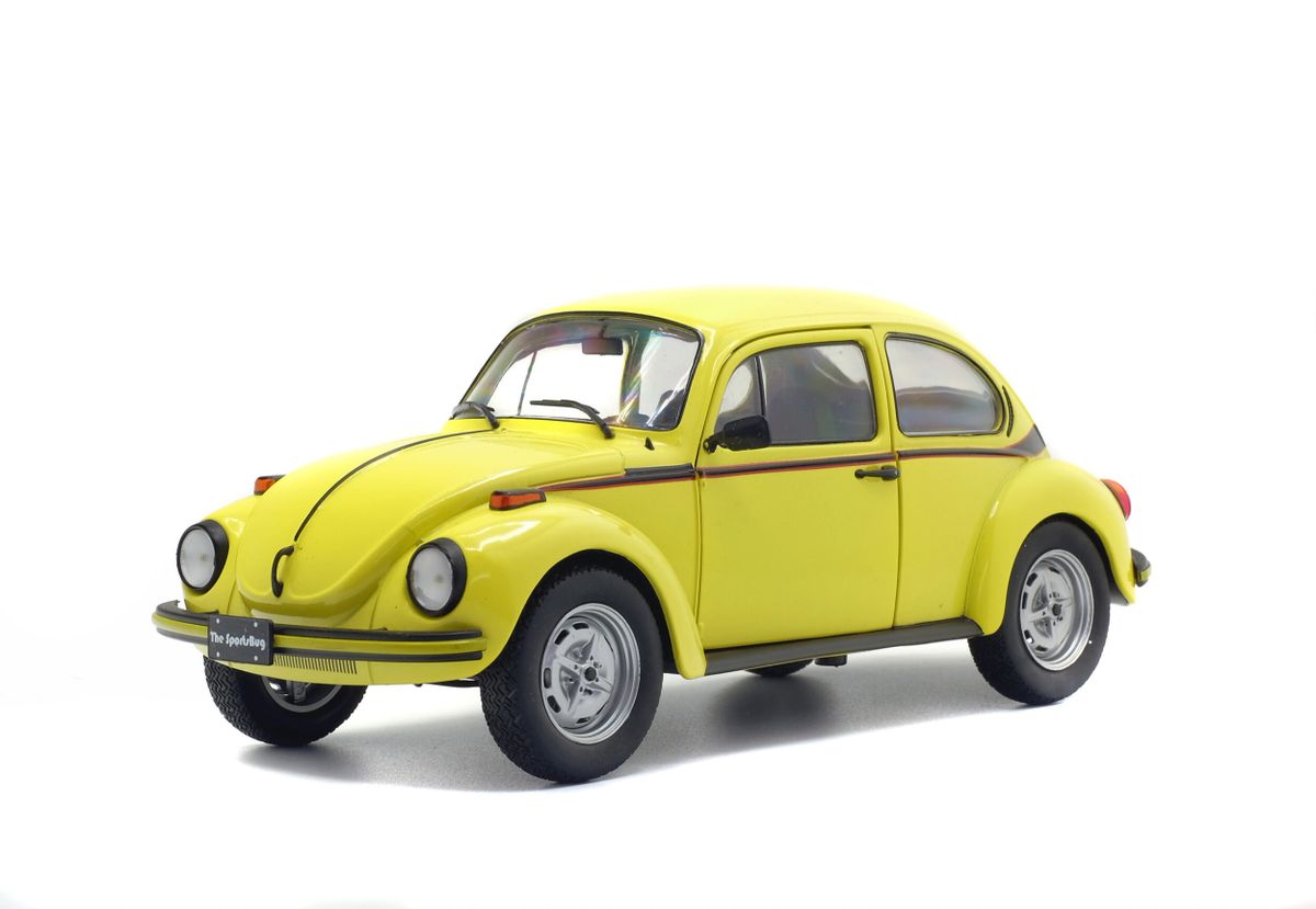 1974 VOLKSWAGEN BEETLE SPORT 1303 GLOSS GELB YELLOW 118 BY SOLIDO MODELS