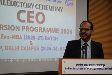 Delivering Keynote at the CEO Immersion Program at IIM Sambalpur 2026