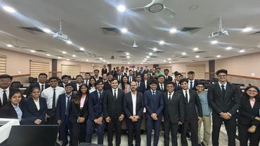 At IIM Lucknow, addressing young leaders on Leadership & Happiness