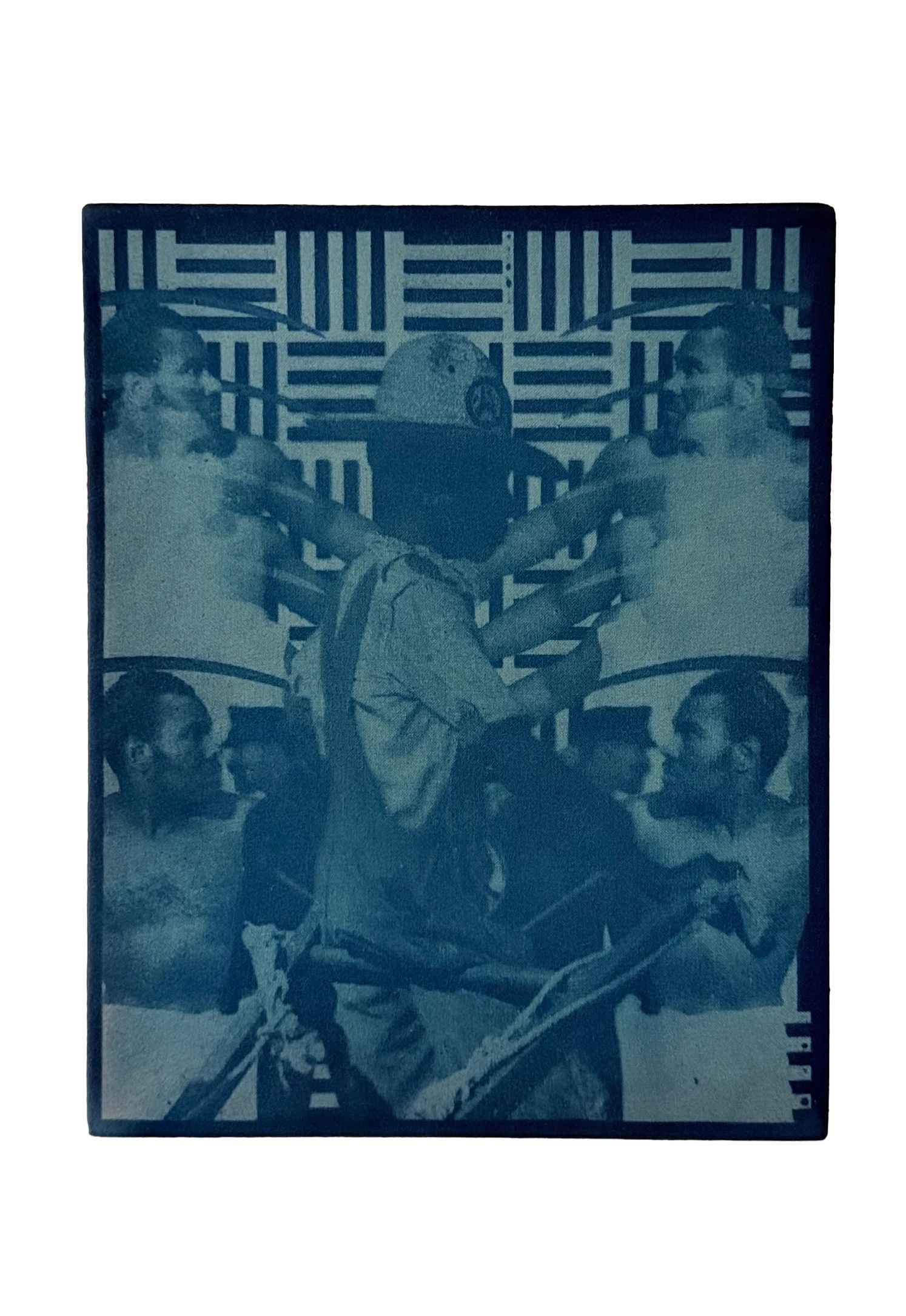 THE OPP (ME VS ME)
8X10IN 
CYANOTYPE ON INDIGO DYED LINEN 
2026