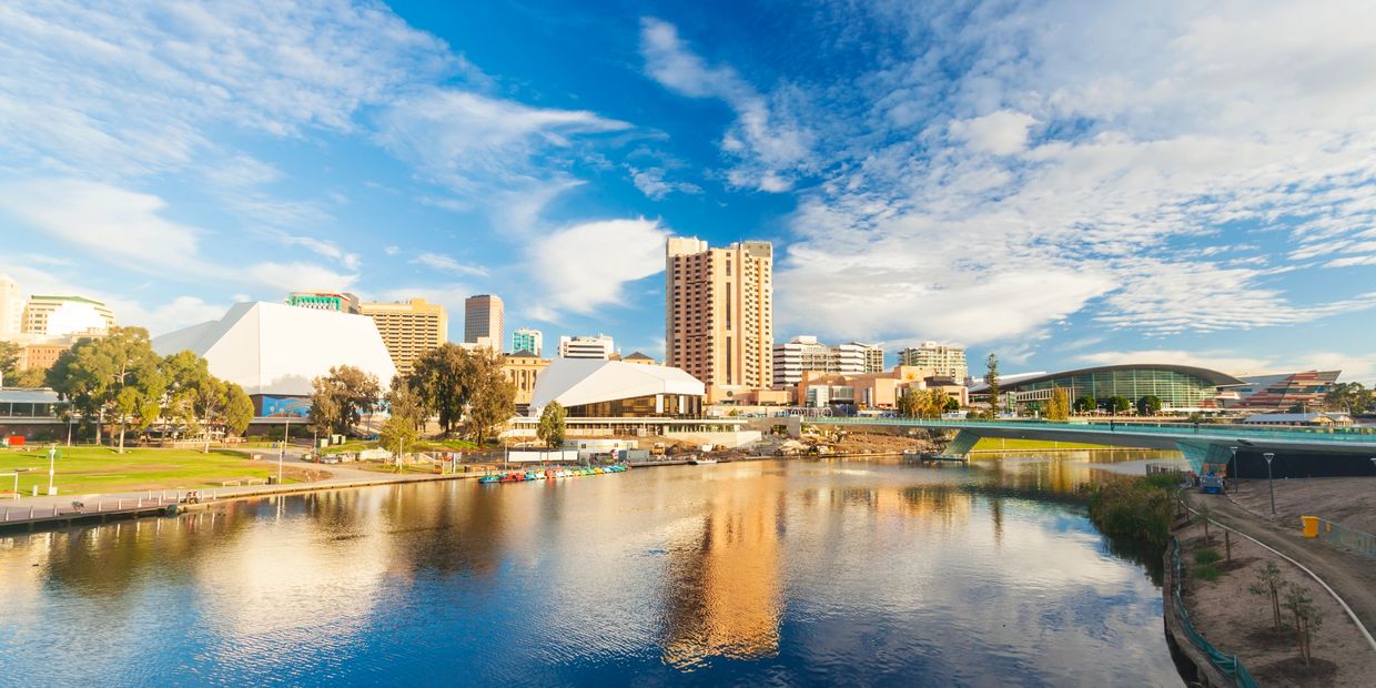 Scenic view of the Torrens River in Adelaide - Luxury limousine hire by Your Professional Driver