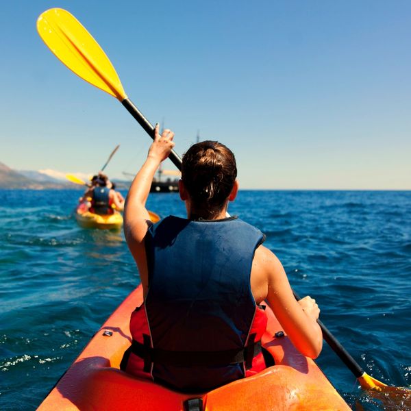 kayaking in the ocean near LaHave Islands