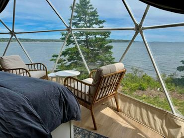 NS Dome sitting area with ocean view