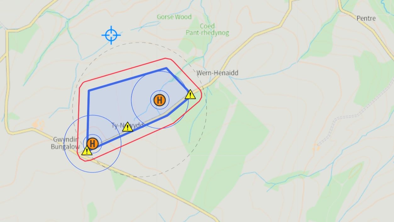 Flight plan Map