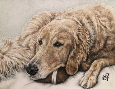 Colored pencils on white paper