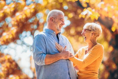 Couple enjoying life with peace of mind