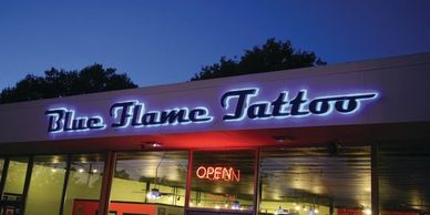 lighted store sign