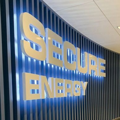 illuminated wall letters