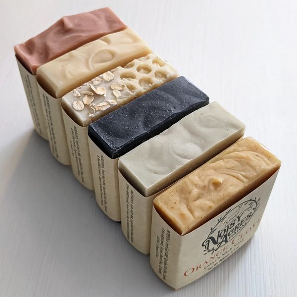 Different colored soaps 