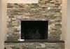 basement fireplace was just cinder block...
