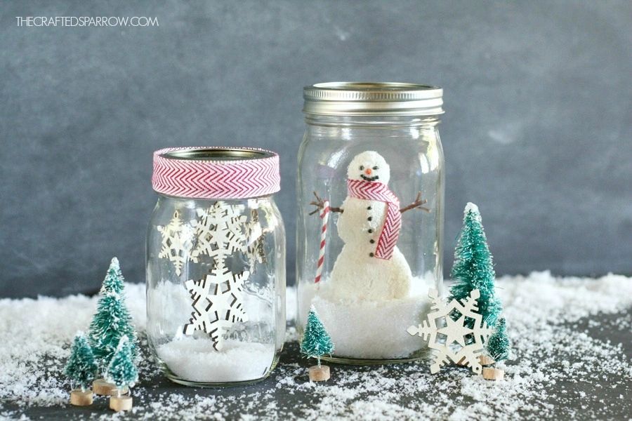 5 Minute DIY Snow Frosted Mason Jar Decorations {Magical!} - A Piece Of  Rainbow