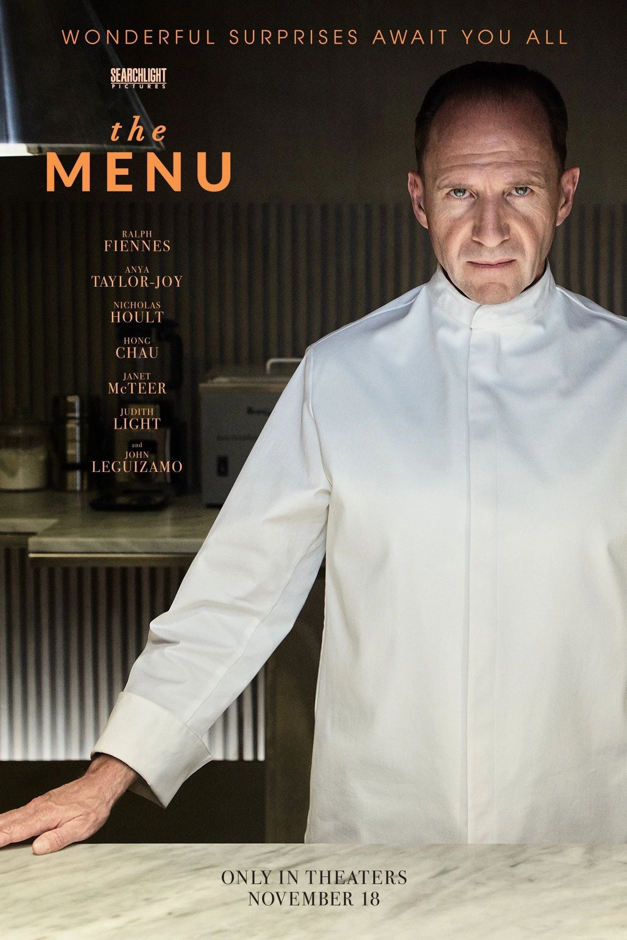 Audiences go wild for Ralph Fiennes' dark comedy The Menu