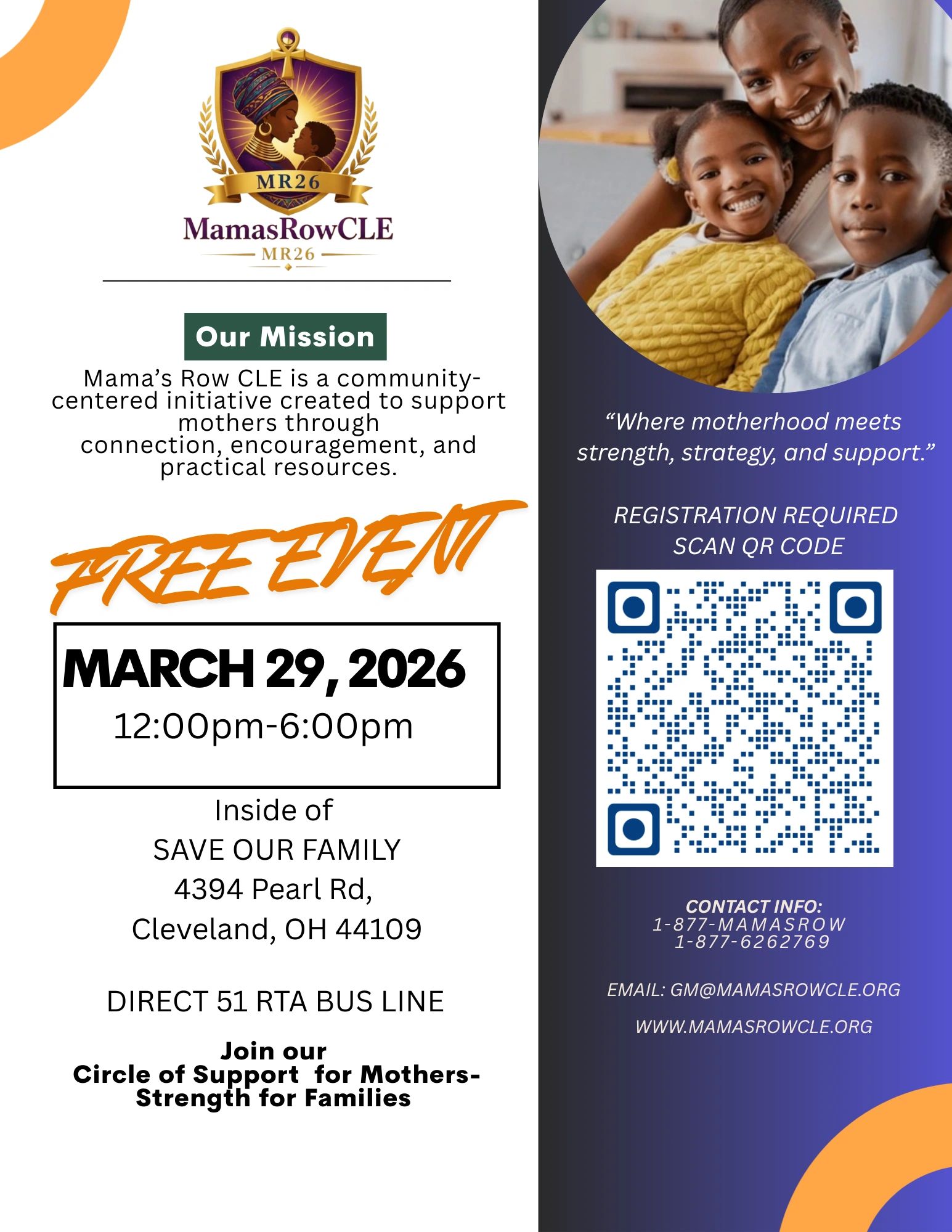  Mama’s Row CLE is a community-centered initiative created to support mothers!