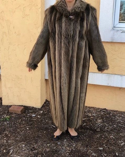 Full length beaver coat new arrivals