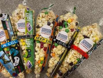 Party Gifts at a Next Level Gaming Party. Gaming Bus Party. 