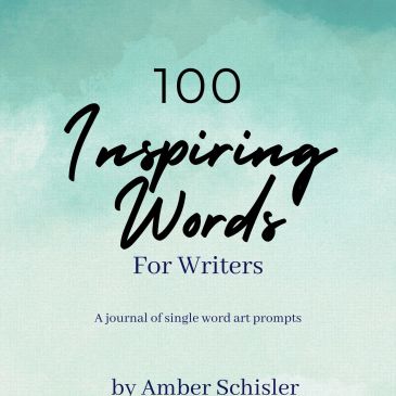 Cover of a journal titled '100 Inspiring Words For Writers'.