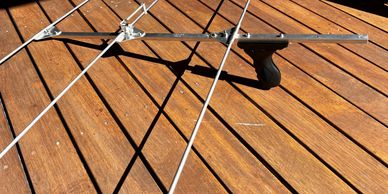 three element Yagi directional antenna with detachable handle