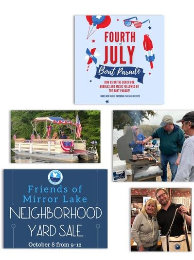 Fourth of July boat parade and community events.