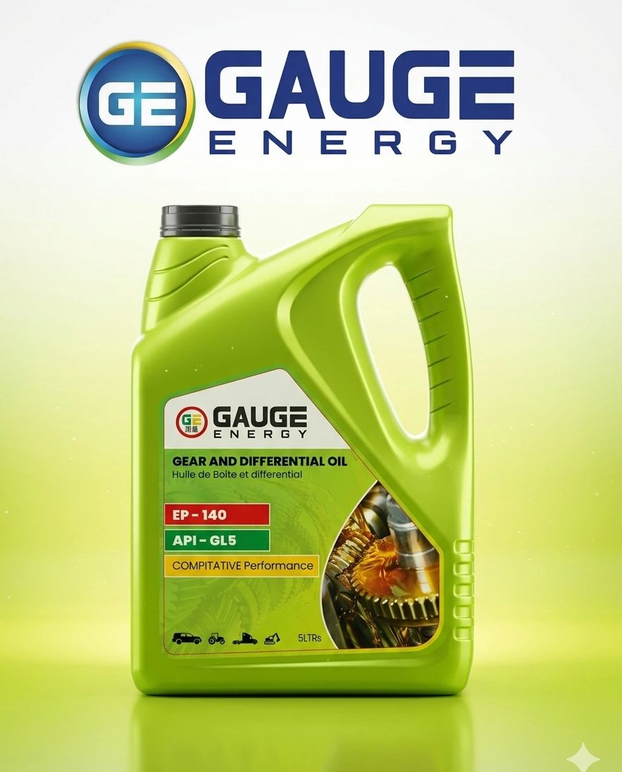 Green container of Gauge Energy gear and differential oil.