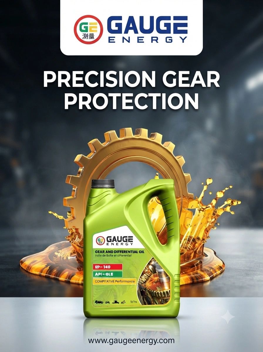 Gauge Energy gear oil with precision gear protection.