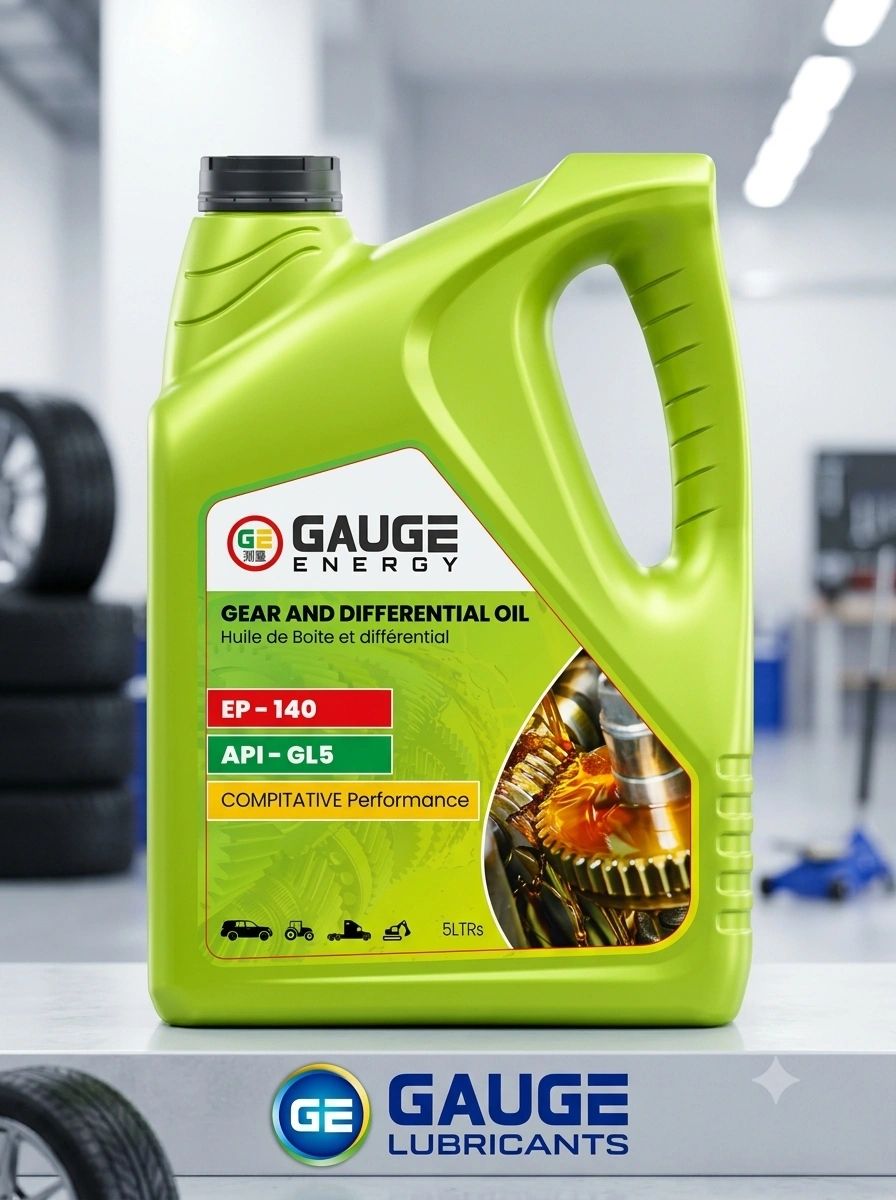 Green container of Gauge Energy gear and differential oil.