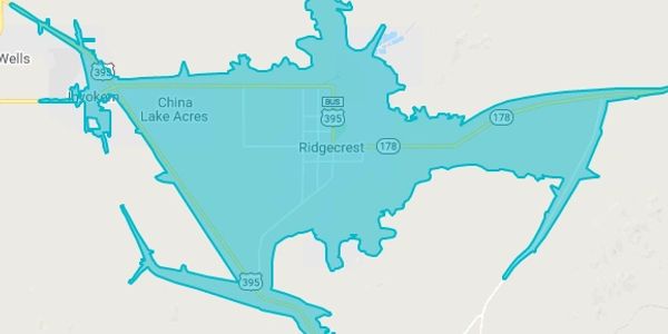 Trade area reference for economic development in Ridgecrest, CA